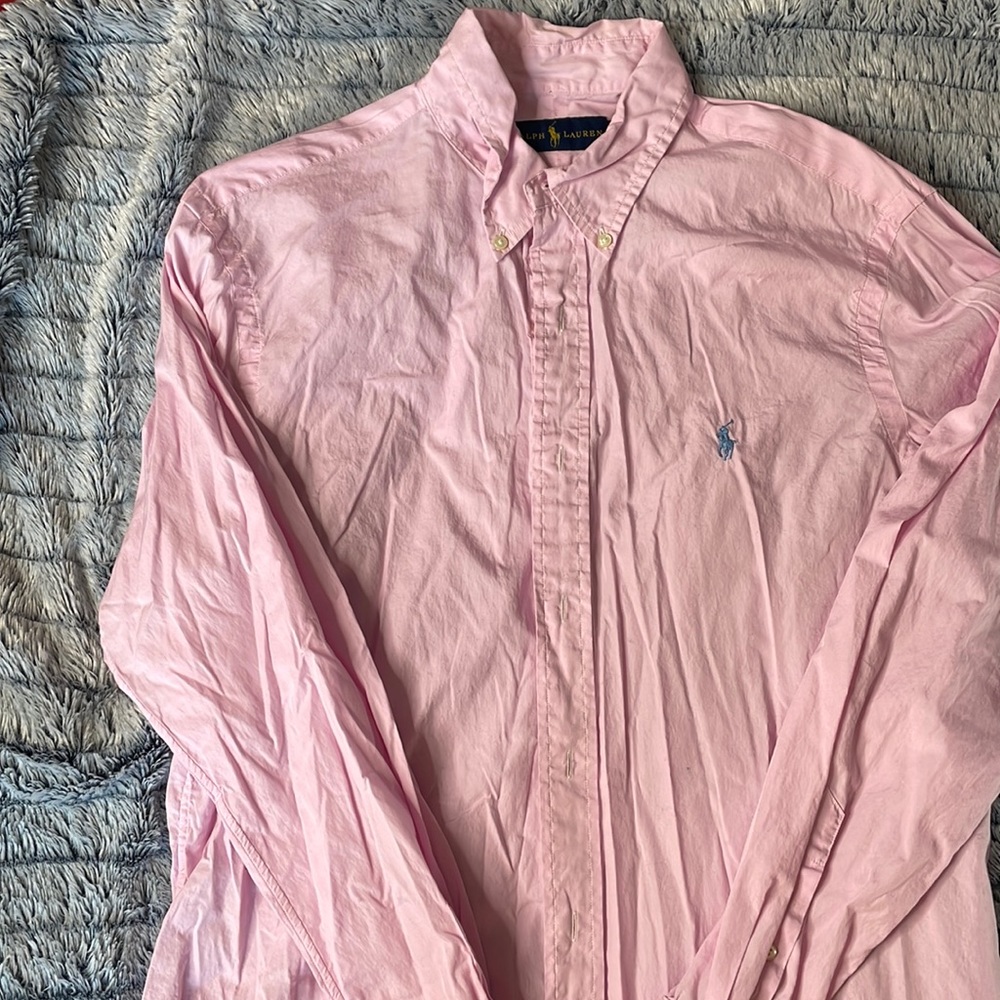 Pink Polo Ralph Lauren Dress Shirt! Size 16 neck.